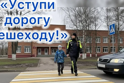 На территории Гомеля и Гомельского района проходит профилактическое мероприятие «Уступи дорогу пешеходу!»