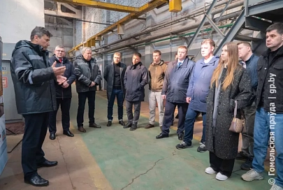 Делегация Архангельской области посетила Гомельский завод «Коммунальник»