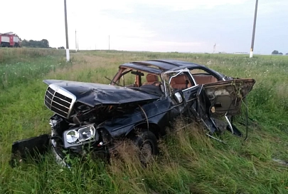 В Ветковском районе опрокинулся «Мерседес». Двое погибли,  трое ранены