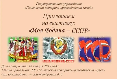 В Поколюбичах открылась выставка артефактов «Моя Родина — СССР»
