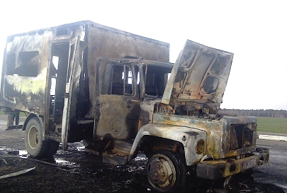 В Лельчицком районе при пожаре в автомобиле три человека получили ожоги