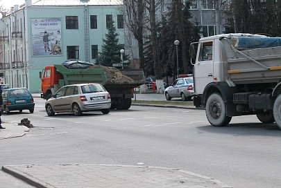 В Гомеле по улице Кирова из-за ДТП было затруднено движение транспорта