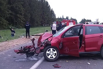 Два пассажира погибли в ДТП на автодороге Витебск — Гомель — граница Украины (ФОТО)