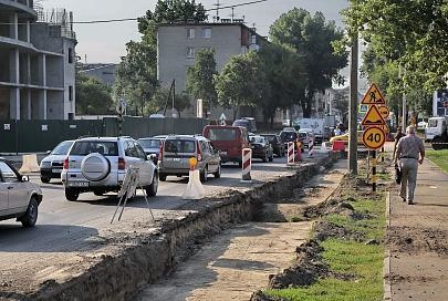 В Гомеле начались работы по расширению улицы Кирова