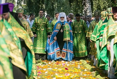 Праздничное богослужение в честь 90-летия образования Гомельской епархии возглавил митрополит Минский и Заславский, Патриарший Экзарх всея Беларуси Павел