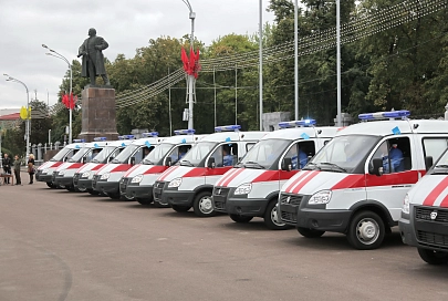 Автопарк Гомельской станции скорой помощи пополнил новенький спецтранспорт