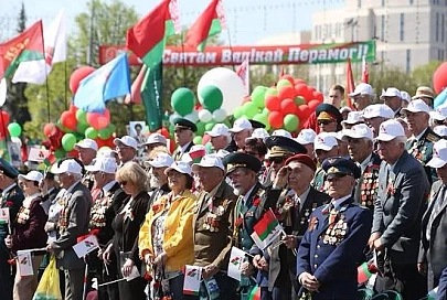 В праздничных мероприятиях 9 мая в Беларуси приняли участие более 830 тыс. граждан