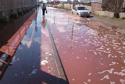 Город Лебедянь залило тоннами сока из-за инцидента на местном заводе