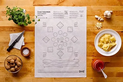IKEA разработала оригинальные листы с рецептами, в которых можно запекать продукты