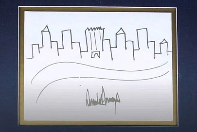 «Детский» рисунок Дональда Трампа ушел с молотка за 30 тысяч долларов
