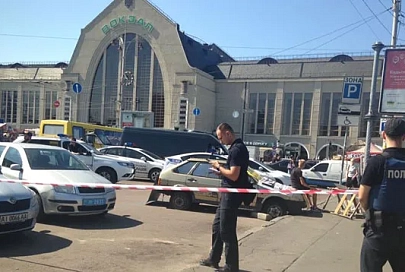 У центрального вокзала в Киеве произошла стрельба
