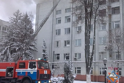 В административном корпусе "Гомельобои" произошел пожар: повреждено 100 квадратных метров пола