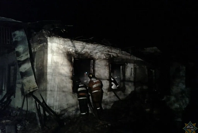 В Рогачевском районе при пожаре жилого дома погиб пенсионер