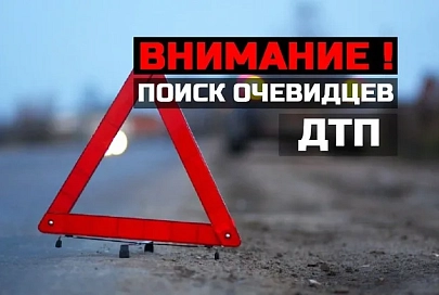 Госавтоинспекция ведет поиск очевидцев ДТП
