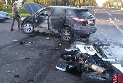 В Гомеле инспектор ГАИ насмерть разбился на служебном мотоцикле