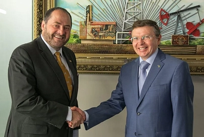 Гомель посетил президент Международного общества инженеров нефтегазовой промышленности Дарси Спейди
