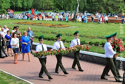 Празднование Дня Победы в Мозыре