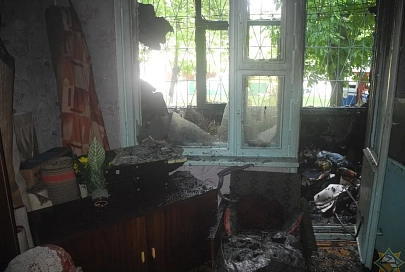 В Гомеле на пожаре из-за сигареты травмированы двое жильцов