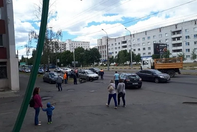 ДТП на проспекте Октября в Гомеле