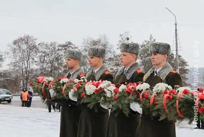 Мозырь отметил 75-ю годовщину освобождения от немецко-фашистских захватчиков