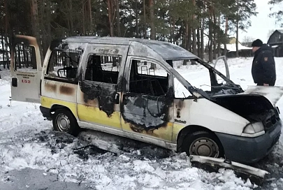 Зверское нападение на таксиста в Калинковичах: водитель убит, автомобиль сожжен