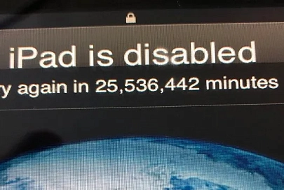 Трехлетний ребенок заблокировал iPad отца на полвека