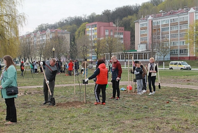 В Мозыре был заложен парк семейных деревьев