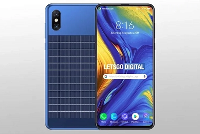 Xiaomi запатентовала безрамочный смартфон на солнечной батарее