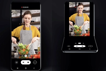 Samsung показала второе поколение гибкого смартфона — это раскладушка со сплошным экраном
