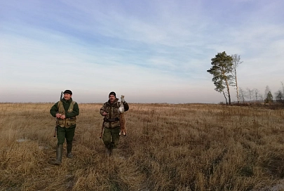Журналист “Гомельскай праўды” поохотилась на зайца в Чечерском районе