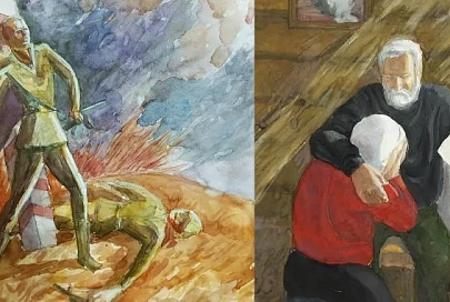 К 75-летию Великой Победы Светлогорская детская школа изобразительного искусства представила проект "Иллюстрации памяти"