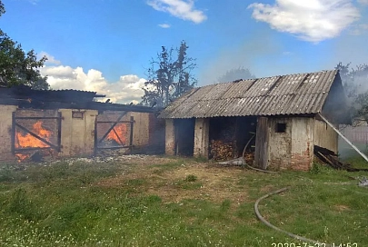 В Житковичском районе за два дня произошло четыре пожара, в одном возможен поджог 