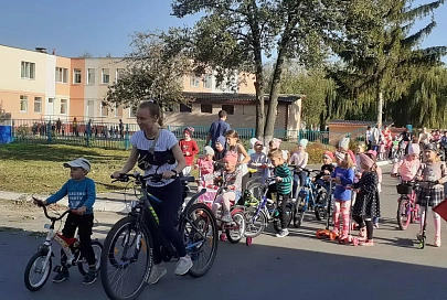 В минувший вторник воспитанники санаторного яслей-сада Брагина присоединились к Европейской неделе мобильности