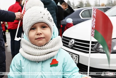 ФОТОФАКТ: Автопробег "За единую Беларусь"
