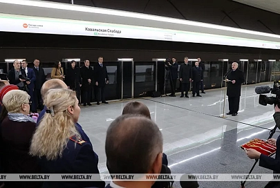 Лукашенко принял участие в открытии третьей линии минского метро
