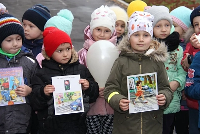 В ясли-саде №96 Гомеля появилась парковка для детского транспорта