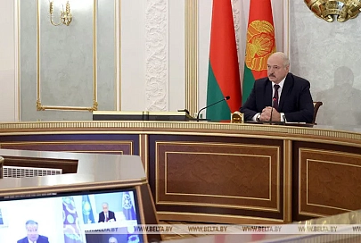 Лукашенко принял участие в онлайн-саммите ОДКБ