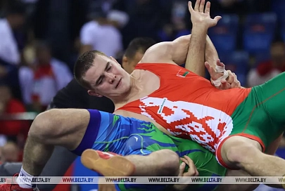 Белорус Денис Хроменков выиграл бронзу КМ по вольной борьбе