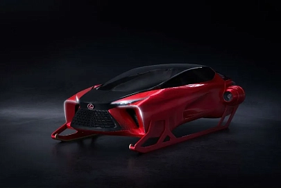 Lexus показал реактивные сани с «оленьим приводом»