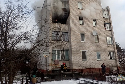 При пожаре в Гомельском районе спасены 10 человек