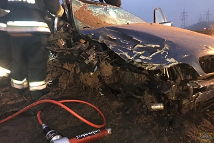 В Мозыре спасатели деблокировали пострадавших при ДТП