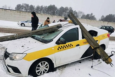 В Гомеле произошло ДТП. Пострадал водитель такси