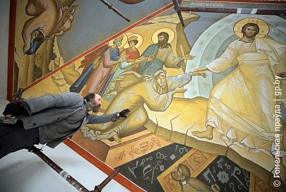 Гомельские художники расписали свод Никольского храма