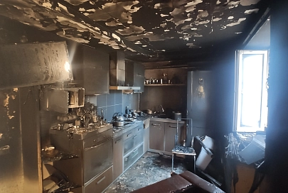 На пожаре в Гомеле спасены два человека, среди них ребенок