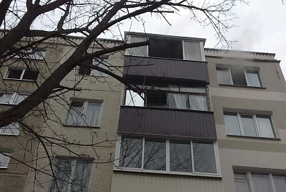Пожар в Гомеле. Работники МЧС спасли хозяина квартиры
