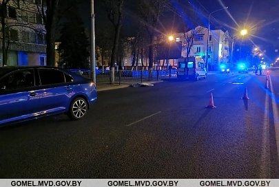В Гомеле на пешеходном переходе сбили женщину. Она погибла