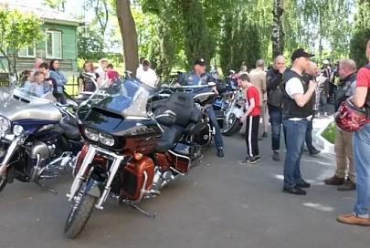 Минские байкеры побывали в гостях у воспитанников Улуковской вспомогательной школы-интерната