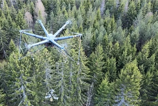Шведская компания AirForestry представила рабочий прототип дрона, способного выполнять функции лесоруба